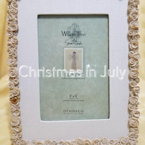 Willow Tree Susan Lordi Promise Gift Set Photo Frame Couple Love Flower Figurine - Picture 3 of 6